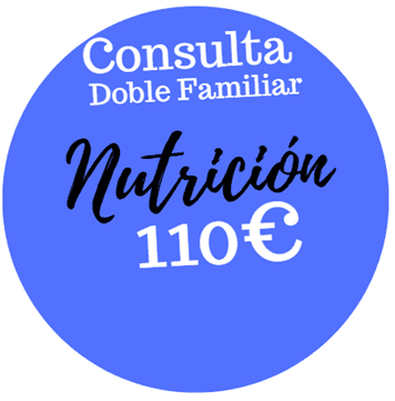 Consulta doble familiar de nutrición por 110€ en